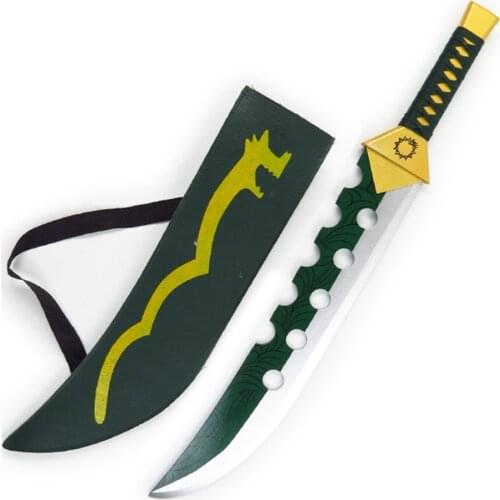 Hot anime Seven Deadly Sins Meliodas Demon Sword Knife Cosplay Replica Prop for Halloween Christmas Party Masquerade Anime Shows