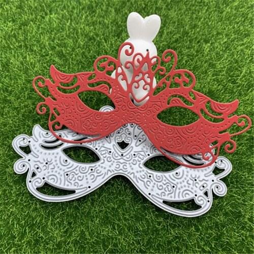 Masquerade half-face mask hand-embossed DIY album scrapbook greeting card decoration metal cutting mold