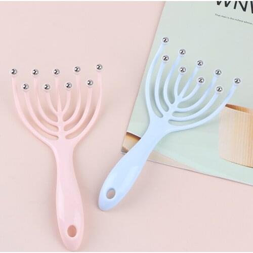 Scalp Massager Steel Ball Head Massage Relaxation Five Finger Massager For Head