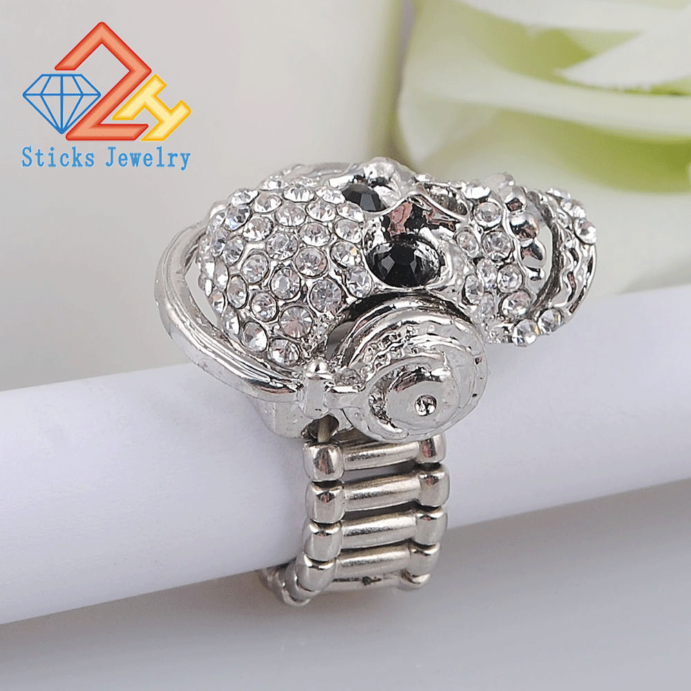 Soldier Stainless Steel Men Charm Ring Punk Skull Ring Vintage Domineering Jewelry
