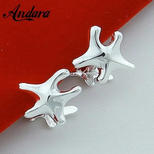 New Arrival Silver Shirt Cufflink Fashion Silver Color Star Cufflinks For Women Men Jewelry Wholesale