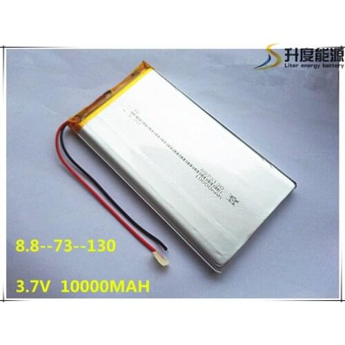 Rechargeable lipo battery cell 3.7 V 8873130 10000 mah tablet battery brand tablet gm lithium polymer battery