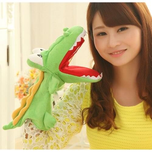Plush Hand Puppets Crocodile Doll Fantoche Parent-child Interactive Finger Puppet Soft Toys