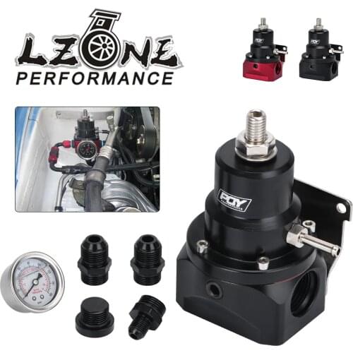 AN10 PQY EFI Fuel Pressure Regulator ( With 0-160psi Gauge ) -10AN 10/10/6 Inlet & Return Ports For BMW E30 M20 6cy PQY sticker