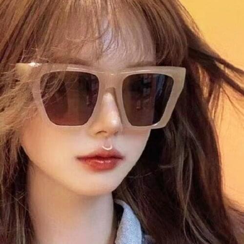 Jelly Rice Nail Sunglasses 2021 New Large Frame Personalized Sunglasses Fashion trend all-match outdoor sun shading anti UV sung