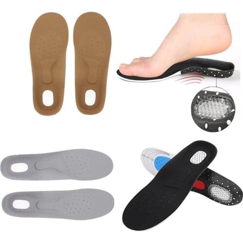 Sport Running Silicone Gel Insoles Shoes Sole Orthopedic Pad Stretch Breathable Massaging Shock Absorption Arch Support