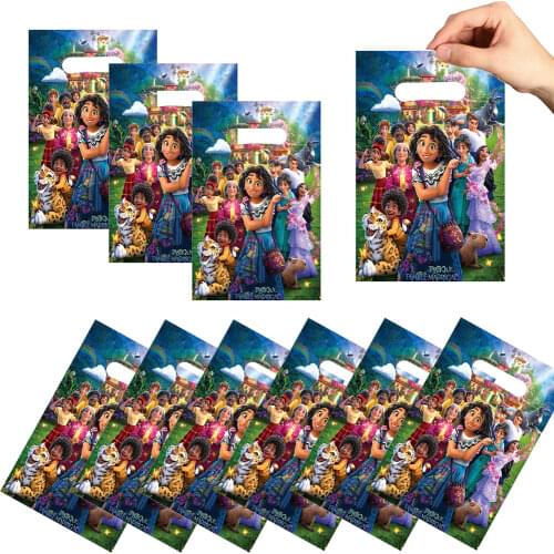 Disney Toy Cars Mickey Princess Belle Theme Party Gift Bag Party Decoration Plastic Candy Bag For Kids Festival Party Supplies