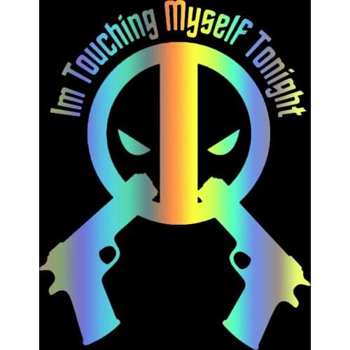 Three Ratels FD638 Various Sizes Car Stickers Vinyl Decal For Lol Deadpool Guns I M Touching Myself Motorcycle