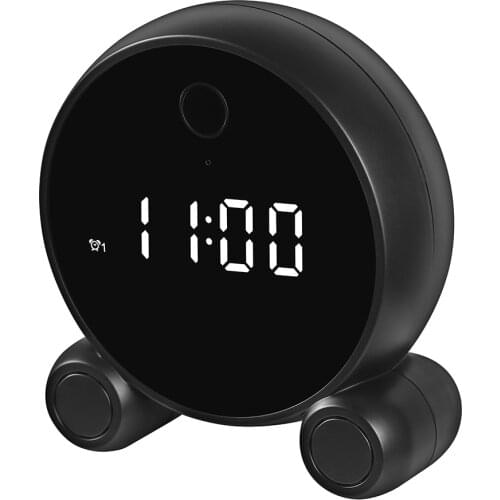 Smart Clock Camera Multi-function WiFi Clock Camera with 1080P Resolution Two-way Audio Motion Detection IR Night Vision