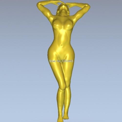 High quality New 3D model for cnc 3D carved figure sculpture machine in STL file Nude model slingshot