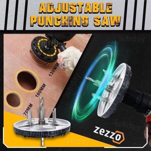 Zezzo® Adjustable Punching Saw E901 Woodworking Hole Driller Electric Drill Screwdriver Digging Drill Power Tool Accessories