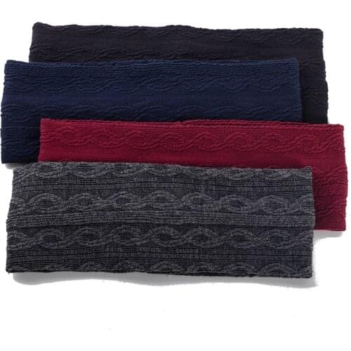 Womens New Adult Flat Ribbing Pattern Headband Female Solid Color Fashion Hairband Turban Girl Casual Headwear Hair Accessories