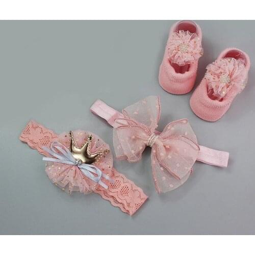 3 Pairs/Lot Lace Flower Newborn Baby Socks Cotton Anti-Slip Kids Floor Socks Bow Baby Girl Socks Spring Summer Girls Gift sokken