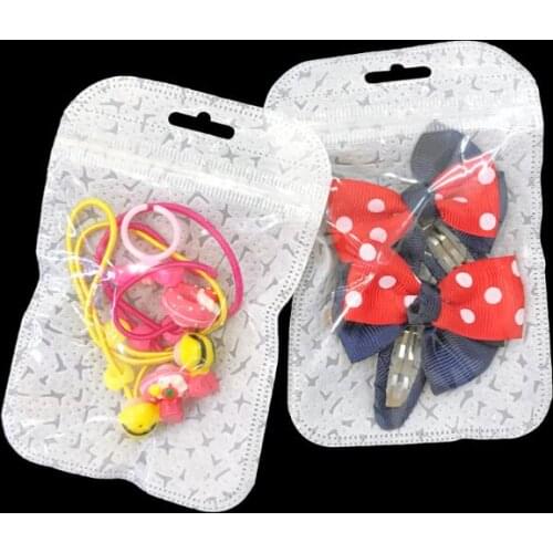50pcs Free Shipping White clear Plastic Phone Case Packaging Bag Small Ziplock Bag Self Seal Reclosable Packing Pouch for Socks