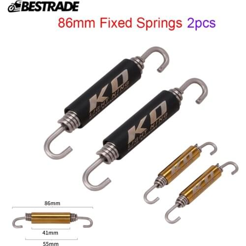 86mm A pair Pieces Stainless Steel Universal Motorcycle Exhaust Fixed Spring Hook For Muffler Connect Pipe Springs