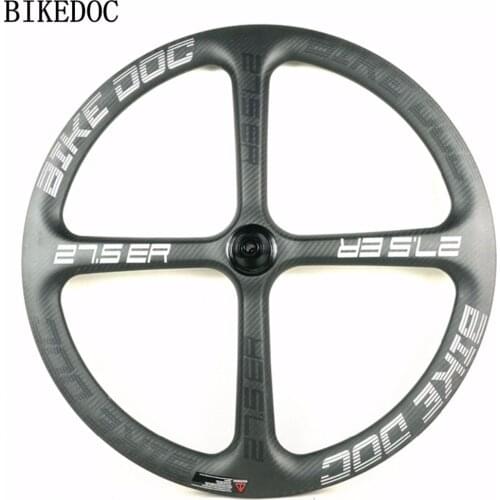 BIKEDOC 650B Carbon MTB Wheelset Chinese Sticker MTB 4 Spoke Wheel