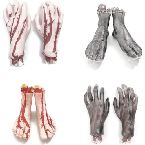 Halloween Body Parts, Halloween Scary Cut Off Bloody, Horror Hand &Feet 667A