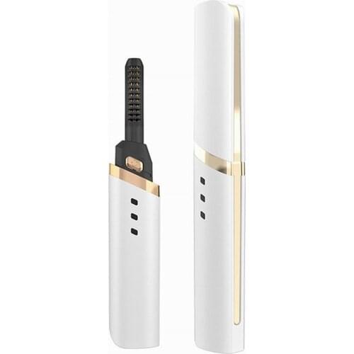 Private Label USB Rechargeable Cosmetics Individual Eyelash Curler Eye Lash Curler Electric Partial Eyelash Curler
