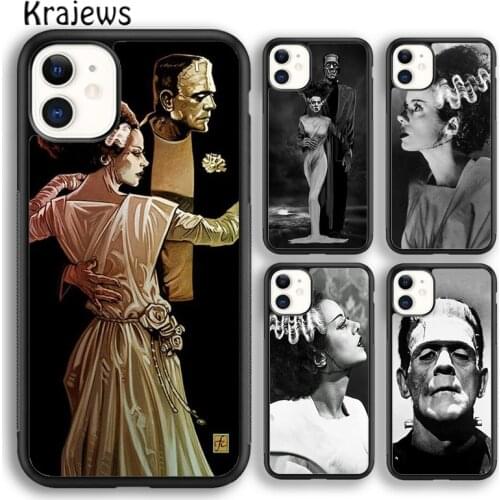 Krajews Bride of Frankenstein Phone Case Cover For iPhone 5s 6s 7 8 plus X XR XS 11 12 pro max Samsung Galaxy S8 S9 S10 Plus