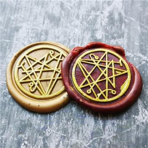 DIY Necronomicon wax seal stamp Retro dead of life Wood Stamp Sealing Wax Seal Stamp Wedding Decorative sealing Stamp wax seals