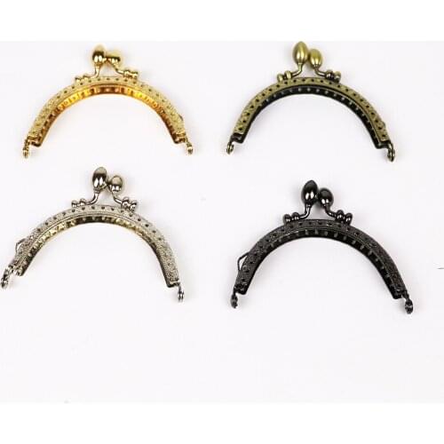 DIY basic women/kids coin purse metal clasp purse bag frame accessories mix color 10pcs/lot