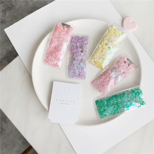 2019 New Fashion Lady girl small fresh shell transparent geometric hairpin side clip sweet bangs clip hairpin hair accessories