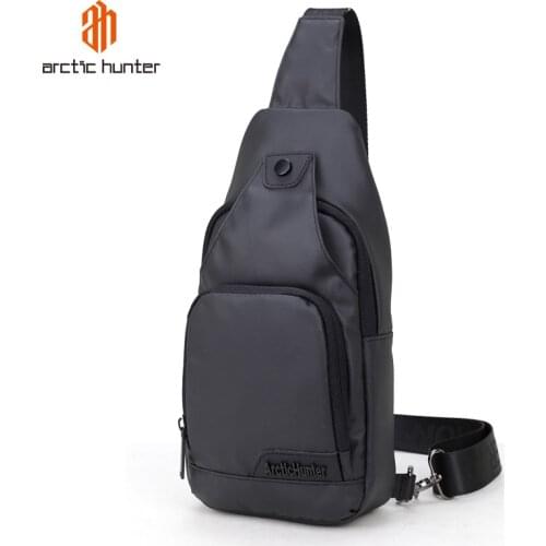 ARCTIC HUNTER Hot Men Black Chest Bag Male Portable Short Trips Bag Crossbody&Shoulder Bags For Travel fashion handbags sale