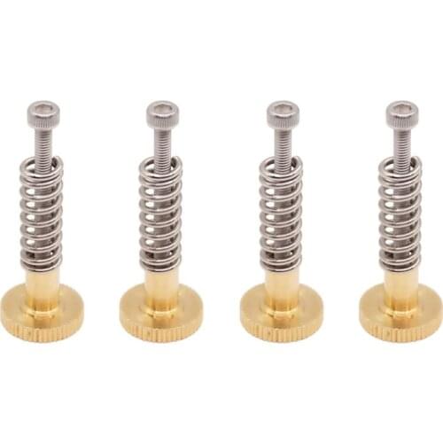 Leveling Spring Component - M3 Screw Knob - for 3D Printer Hot Bed/Platform (Pack of 4set)