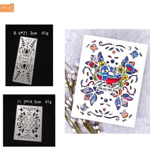 New Arrivals Lotus Frame Metal Cutting Dies Stencil Scrapbooking Embossing 2021 Christmas Craft Dies