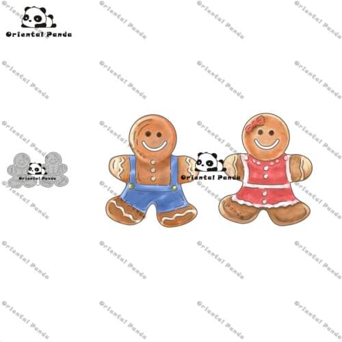 New Dies 2020 Gingebread Couple Metal Cutting Dies diy Dies photo album cutting dies Scrapbooking Stencil stamps metal dies die