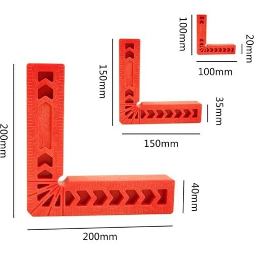 Plastic 90 degree right angle auxiliary angle position locator Angle Ruler Woodworking Tool Plastic Angle Holder