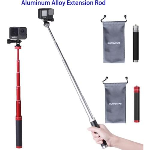 Sunnylife Aluminum Alloy Handheld Selfie Stick for GoPro Hero 9/OM 4/Osmo Pocket/Insta360 One R Action Camera Accessories