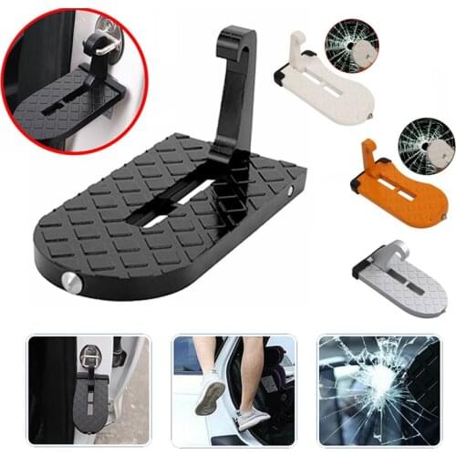 Folding Car Door Latch Hook Step Mini Foot Pedal Ladder For Car Roof Tool