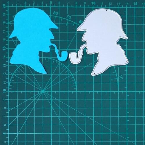 Soldier Smoking/Soldier Avatar Metal Cutting Dies Real Picture Cut Die Scrapbook Paper Craft Knife Mould Blade Punch Stencil Die