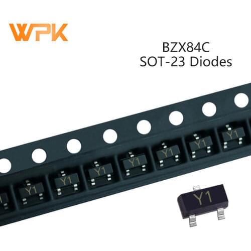 50Pcs SMD Zener Diode SOT-23 BZX84C2V4 Z11 BZX84C2V7 Z12 BZX84C3V0 Z13 BZX84C3V3 Z14 BZX84C3V9 Z16 BZX84C4V3 Z17 2.4V-39V IC