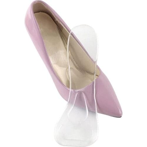 1 Pair Clear Shoes Insole Arch Support Anti-Slip Massaging Women Gel Metatarsal Cushion Orthopedic Insoles