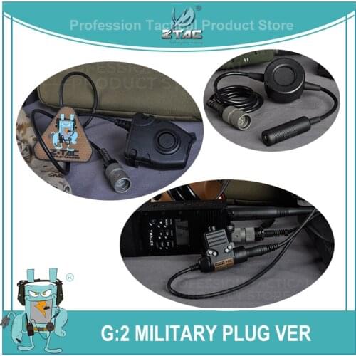 Z-tac PRC 152 Tactical U94 PTT TCI G:2 Military Plugs 6-PinsPTT Button Push to Talk Applied To PRC-148 PRC 152 Walkie-Talkie ZH