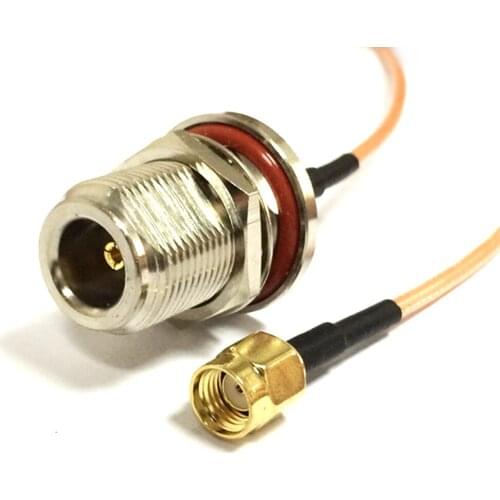 RF RP SMA Male Switch N type Female bulkhead Pigtail Cable RG316 Wholesale Fast Ship 15CM