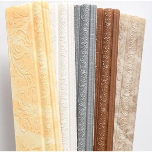 Wall Decoration Line Ceiling Skirting Line Waist Line Border 3d Pattern Sticker Decoration Self-adhesive Waterproof Glue Sticker