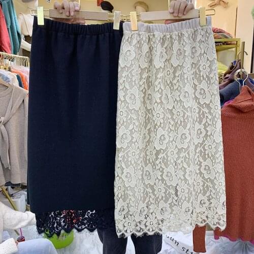 XLMJDZGS Knitted Pencil Skirts