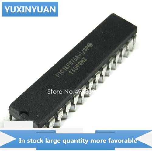 YUXINYUAN PIC16F876A-I-SP PIC16F876A I SP 16F876A PIC 16F876A-I-SP 16F876A1SP DIP28 in stock in stock