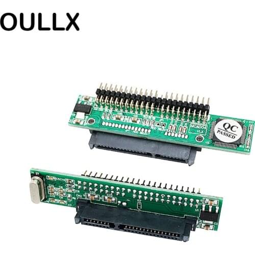 OULLX 2.5 inch SATA Hard Disk To IDE 44Pin Male Interface Adapter Board Serial Port To Parallel Port Adapter Board Sata To IDE