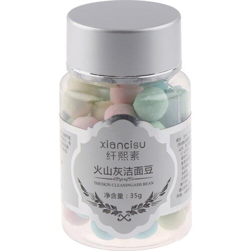 1pc Deep Cleansing Oil Control Moisturizing Volcanic Magma Bean Skin Care Face Washing Product Amino Acid