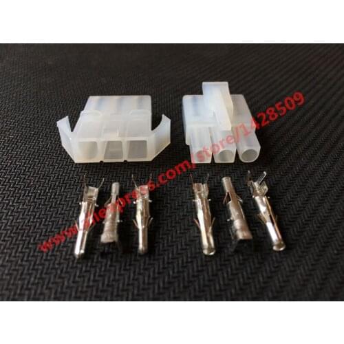 10 Sets 3 Pin 3 Way Female And Male Big Tamiya Connector Kits Large Tamiya L6.2 6.2MM Socket Plug