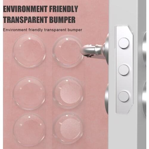 6 Pcs Silicone Door Handle Knob Crash Pad Self Adhesive Anti Collision for Home ALI88