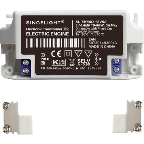 AC220-240V to 12v 10-50W LED Driver Adapter For LED Lighting ,Lighting Transformer,Power supply and Driver Pack of 2