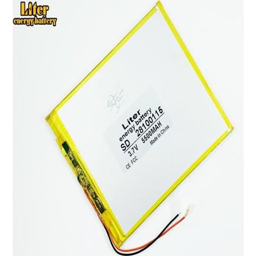 28100115 3.7V 5500mah tablet battery brand tablet MP3 / MP4 Player gm lithium polymer battery