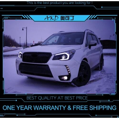 AKD Car Styling Headlights for Subaru Forester 2013 LED Headlight DRL Head Lamp Led Projector Automotive Accessories