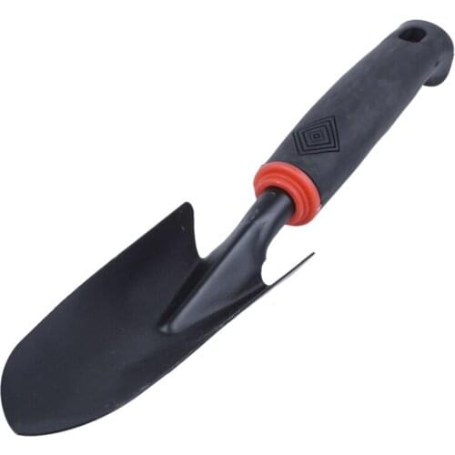 Black Rubber Handle Stainless Steel Hand Garden Trowel Shovel 12.5"