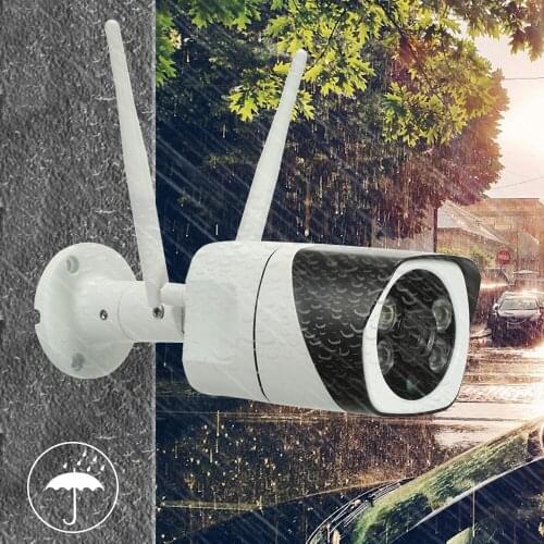 1080P HD Bullet WIFI Camera Outdoor Wireless IP Camera 2.0MP+2pcs White Light Lamps Night Vision for CCTV Home Surveillance